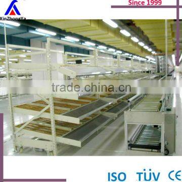 FIFO storage and shelving system carton flow rack