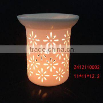 Ceramic cut out design oil burner