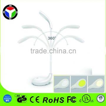 Rechargeable golf-shape touch-Sensitive Control flexible Eye Care reading led desk lamp