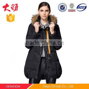 Fashion branded garments outdoor fur coat women cape coat down jacket