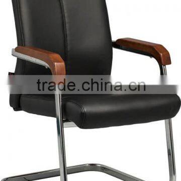 simple design soft PU sled conference chair A219-X08 Anqiao office chair factory