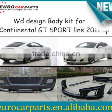 high quality FRP bently Continental GT sport line conversion black bison Wd design body kit fitting for bently GT&GTC 2011~