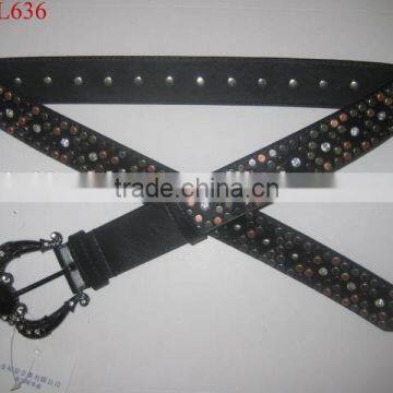 Silver Rivet Belt