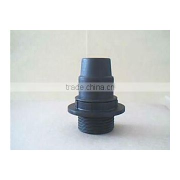 E14 plastic auto locked lampholder with half threaded Skirt