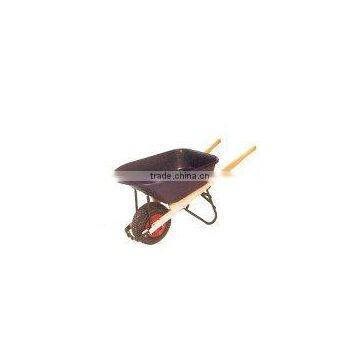 wooden handle wheelbarrow