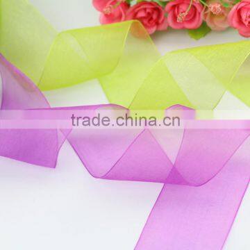 hot sale organza ribbon roll/silk organza ribbon/making organza ribbon flower