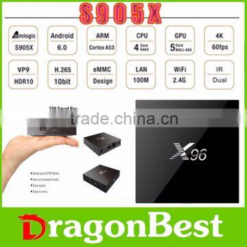 Hot Selling X96 1GB RAM 8GB ROM S905X KODI 16.1 4K HD Android 6.0 TV Box X96