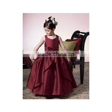 Lovely Flower Girl Dress with Low Price or full-length ball gown flower girl dress or frozen elsa dress wholesale child clothes