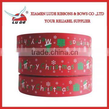 2015 New Decoration Printed Christmas Ribbon