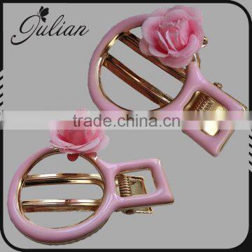 Ruffled Dahlia Flower Floral Girl Hair Clips Grips Bridesmaid Prom Festival FHDCC0001-5