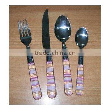 Stainless Steel Cutlery with Plastic Handle