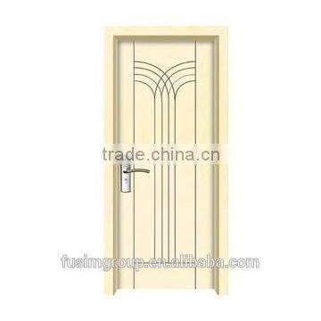 swing open style Interior PVC bathroom door with nice latest design