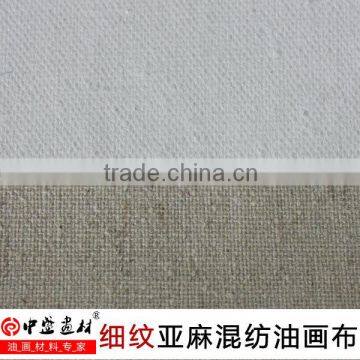 Transon 4438 Triple Acid-free Primed Smooth Texture 322gsm Linen Blend Canvas Roll, 62.9'' Wide, Practice Quality