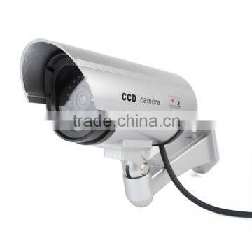 Security CCTV False Outdoor CCD Camera Red LED Light Bullet Dummy Camera