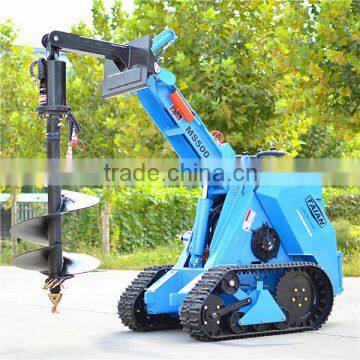 farm machinery equipment MS500 skid loader with digger