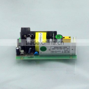 110V&220VAC 100W PCB Power Supply / Dual output 12v 24v switching power supply for LED Light from China Supplier