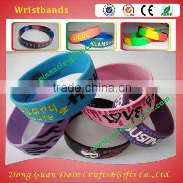 Rubber wristbands soft wristbands | Customized soft silicone