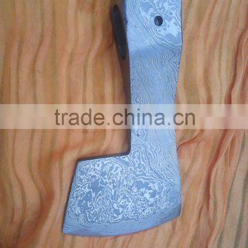 Handmade damascus axe head