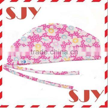 Flower Series Women's and Men's Doctor Scrub Cap Surgical Hat