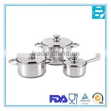 6pcs impact bonding bottom cookware set