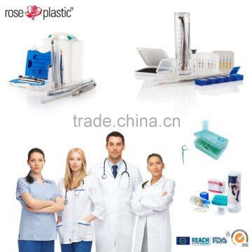 Plastic medical packaging tubes boxes for dental medical instruments