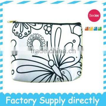 DIY Drawing Small Size Stylish Cheap Personalized Cosmetic Bag- Women's Bag
