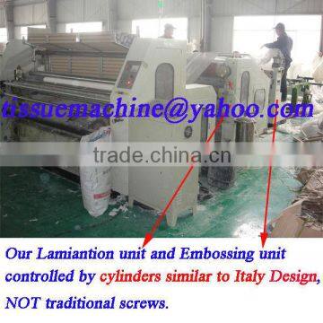 250m Speed Embossing Perforating High Speed Automatic Toilet Paper Printing Machine photo-3