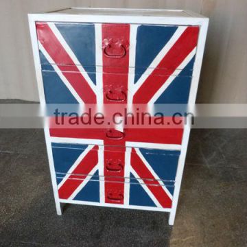 METAL 5 DRAWER FLAG CABINET