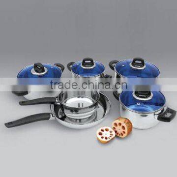 10pcs Stainless Steel Cookware Set