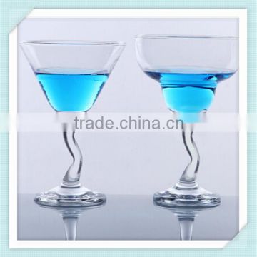 Lead free material cocktail cup bar use cocktail cup 300ml Rio glass cocktail cup for sale