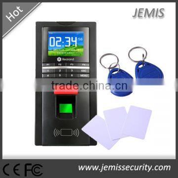 Realand biometric fingerprint 2.4'' colorful LCD screen network TCP/IP fingerprint access control system