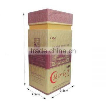 Hot Stamping Cardboard Tea Box with Lid