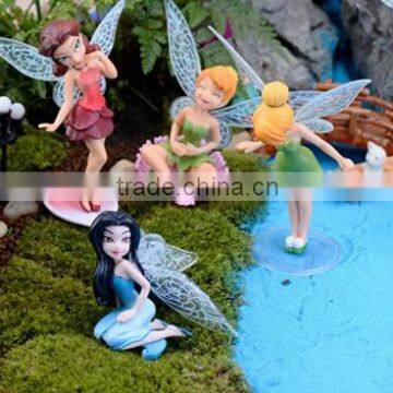 Cute lovely Accessory Toy Gift !! Garden Tiny People Terrarium Miniature 1 set of 6 Fairies mini fairy angel dancing figurines