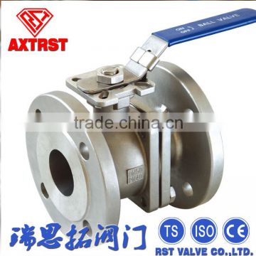 DIN F4 Stainless steel 2PC Ball Valve for WATER OIL GAS