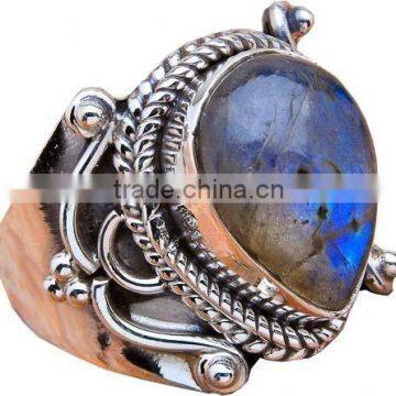 Antique Multi Gemstone Indian Ring Exporter Jewellery Handmade Silver Jewelry Jaipur Rings