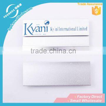 VOGRACE Aluminum alloy metal nameplate with safety pin