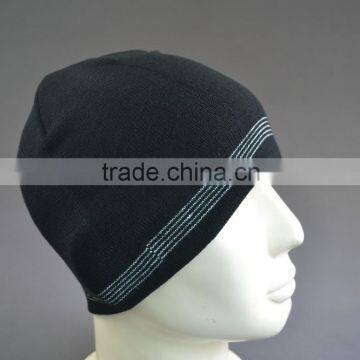 Plain Black Beanie Hat for Men photo-4