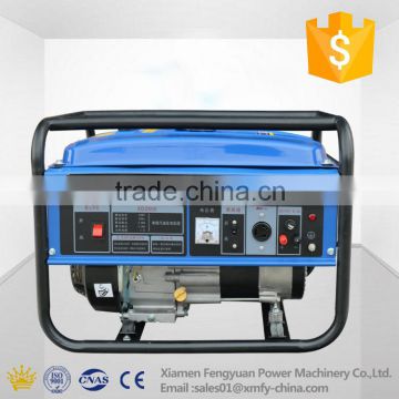 Aircooled welding low fuel consumption 3kw gasoline generator for home use singe phase electric start