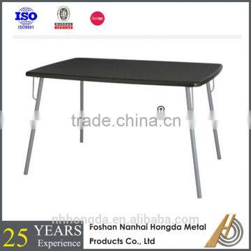 iron frame wooden dining table