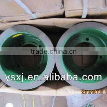 6inch(brown) Rice husking rubber roller on cast iron drum