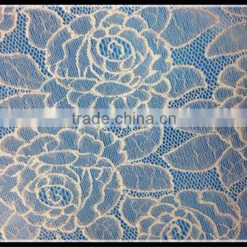 Floral lace fabric wholesale nylon lace fabric for lady dress