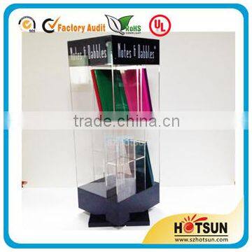 Grocery Store Display Racks,Acrylic Floor Display Shelves, Floor Standing Pop Up Display