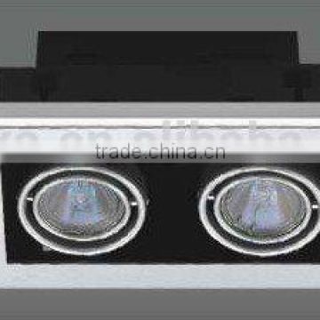 new design high power halogen grille recessed spotlight with high power for jewellery shop