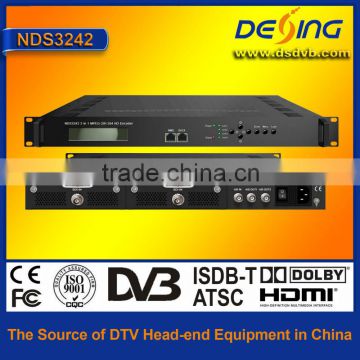 NDS3242 2 in 1 MPEG2/h.264 HD low latency rear time encoder