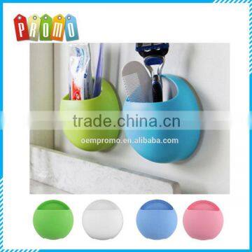 Eggs Design Toothbrush Holder with Suction Hooks Cups Organizer