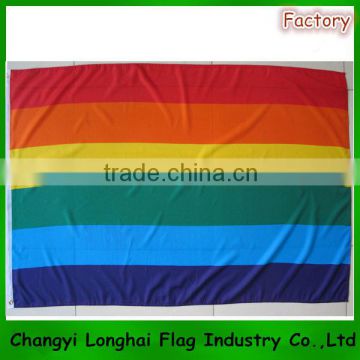 polyester rianbow flag