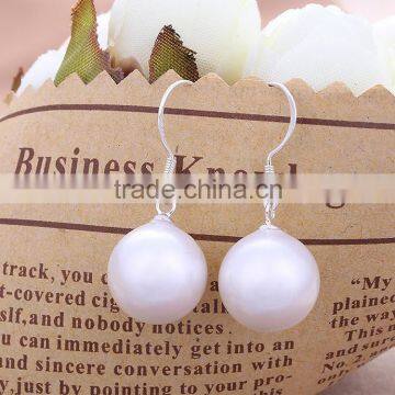 Korea Style 925 Sterling Silver Imitation Pearl Earrings !