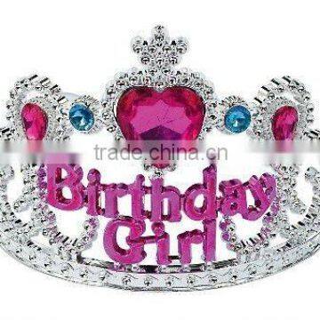 Wholesale Birthday Girl Jewel Tiara/Little Girls Princess Happy Birthday Party Crown Tiara