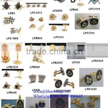 Super Quality Hot Sell Metal Masonic Cufflinks Tie Clips