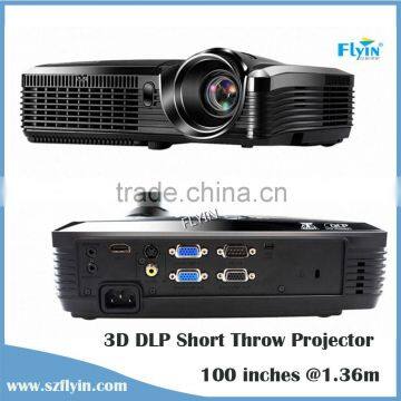 Portable Commercial Business video projector 4500 Lumens Ultra short throw 1080P projector 3D